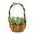 Cesta Decorativa com Coelho Marrom, Verde e Laranja (Rustic) - 1 Un - Imagem 1