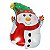 Balão Metalizado Boneco de Neve 60cm - 1 un - Imagem 1