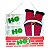 Placa Papai Noel Ho Ho Ho MDF - 1 Un - Imagem 1