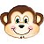 Balão Qualatex 14" - Shape Solto - Macaco Sapeca - 1 Un - Imagem 1