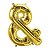 Balão Qualatex 16" - Símbolo - Ampersand Ouro - 1 Un - Imagem 1