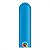 Balão Qualatex 260 Q - Pak Azul Safira - Liso Látex - 50 Un - Imagem 1