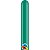 Balão Qualatex 260 Q - Pak Verde Esmeralda - Liso Látex - 50 Un - Imagem 1
