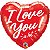 Balão Qualatex 18" - Coração - I Love You! A Lot - 1 Un - Imagem 1