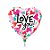 Balão Qualatex 09" - Coração Solto - Love You!-Corações Convergindo - 1 Un - Imagem 1