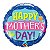 Balão Qualatex 18" - Redondo - Feliz Dia Das Mães!-Banner - 1 Un - Imagem 1
