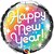 Balão Qualatex 18" - Redondo - Happy New Year!-Prismatico - 1 Un - Imagem 1