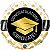Balão Qualatex 09" - Redondo Solto - Congratulations Graduate!-Ouro - 1 Un - Imagem 1