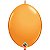 Balão Qualatex 12" - Q-Link Laranja - Liso Látex - 50 Un - Imagem 1