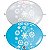 Balão Qualatex 12" - Q-Link Sortido Especial - Flocos De Neve E Círculos - 50 Un - Imagem 1