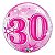 Balão Qualatex 22" - Bubble Simples - 30-Rosa Explosao - 1 Un - Imagem 2