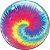 Balão Qualatex 22" - Bubble Simples - Tie Dye Swirls - 1 Un - Imagem 1