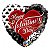 Balão Qualatex 18" - Coração - Happy Valentine'S Day-Corações - 1 Un - Imagem 1