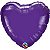 Balão Qualatex 18" - Coração - Roxo Quartzo Metalizado Liso - 1 Un - Imagem 1