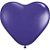 Balão Qualatex 6" - Coração Roxo Qtz - Liso Látex - 100 Un - Imagem 1
