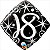 Balão Qualatex 18" - Diamante - 18-Faíscas E Espirais - 1 Un - Imagem 1