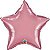 Balão Qualatex 20" - Estrela Solto - Chrome Malva - 1 Un - Imagem 1