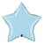 Balão Qualatex 09" - Estrela - Azul Claro Perolado Metalizado Liso - 1 Un - Imagem 1