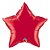 Balão Qualatex 09" - Estrela - Vermelho Rubi Metalizado Liso - 1 Un - Imagem 2