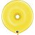 Balão Qualatex 16" - Geo Amarelo Citrico - Liso Látex Donut - 25 Un - Imagem 1