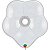 Balão Qualatex 16" - Geo Branco - Liso Látex Blossom - 25 Un - Imagem 1