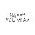 Balão Qualatex 16" - Kit - Happy New Year Prata - 1 Un - Imagem 1