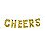 Balão Qualatex 16" - Kit - Cheers Ouro - 1 Un - Imagem 1