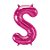 Balão Qualatex 34" - Letra - S Magenta - 1 Un - Imagem 1