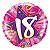 Balão Qualatex 18" - Redondo - 18-Estrela Brilhante Rosa - 1 Un - Imagem 1