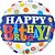 Balão Qualatex 18" - Redondo - Happy Birthday-Faixa E Pontos - 1 Un - Imagem 1