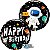 Balão Qualatex 18" - Redondo - Happy Birthday-Astronauta - 1 Un - Imagem 1