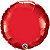 Balão Qualatex 18" - Redondo - Vermelho Rubi Metalizado Liso - 1 Un - Imagem 1