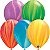 Balão Qualatex 11" - Redondo Arco-Íris - Liso Látex Superagate - 100 Un - Imagem 1