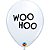 Balão Qualatex 11" - Redondo Branco - Woo Hoo - 50 Un - Imagem 1