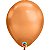 Balão Qualatex 11" - Redondo Chrome Cobre - Liso Látex - 25 Un - Imagem 2