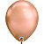 Balão Qualatex 11" - Redondo Chrome Rosê - Plain Látex - 100 Un - Imagem 1