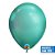Balão Qualatex 7" - Redondo Chrome Verde - Liso Látex - 100 Un - Imagem 1