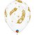 Balão Qualatex 11" - Transparente - Penas De Pavao - 50 Un - Imagem 1