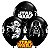 Balão Qualatex 11" - Redondo Preto Onix - Star Wars - 25 Un - Imagem 1