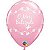 Balão Qualatex 11" - Redondo Rosa - O Meu Bautizado-Borboleta - 50 Un - Imagem 1