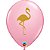 Balão Qualatex 11" - Redondo Rosa - Flamingo - 50 Un - Imagem 1