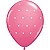 Balão Qualatex 11" - Redondo Rosa Mex - Pontos Polka Pequenos - 50 Un - Imagem 1