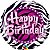 Balão Qualatex 09" - Redondo Solto - Happy Birthday-Zebra - 1 Un - Imagem 1