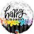 Balão Qualatex 09" - Redondo Solto - Birthday-Listras E Flores - 1 Un - Imagem 1