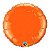 Balão Qualatex 18" - Redondo - Laranja Metalizado Liso - 1 Un - Imagem 1