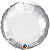 Balão Qualatex 18" - Redondo Solto - Chrome Prata - 1 Un - Imagem 1
