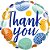Balão Qualatex 4" - Redondo Solto - Thank You-Puntos - 1 Un - Imagem 1