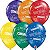Balão Qualatex 11" - Redondo Sortido Especial - Way To Go-Congrats - 50 Un - Imagem 1