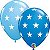 Balão Qualatex 11" - Redondo Sortido Especial - Estrelas Grandes - 50 Un - Imagem 1