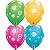 Balão Qualatex 11" - Redondo Sortido Especial - Círculos De Rabiscos E Flores - 50 Un - Imagem 1